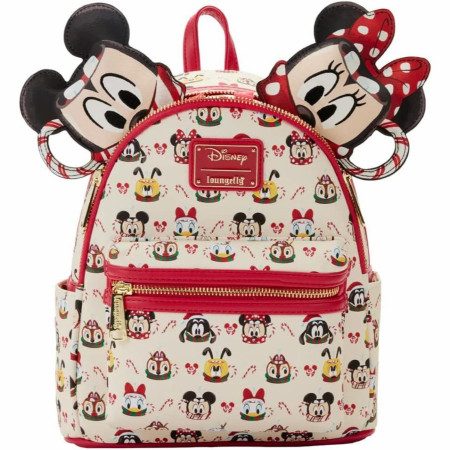 Disney Mickey and Minnie Mouse Hot Cocoa Mini Backpack by Loungefly